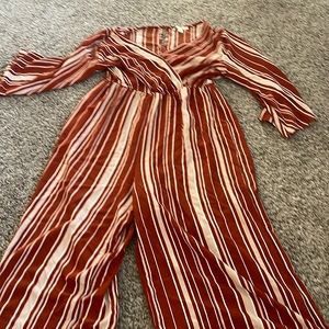 Low v jumpsuit, never worn